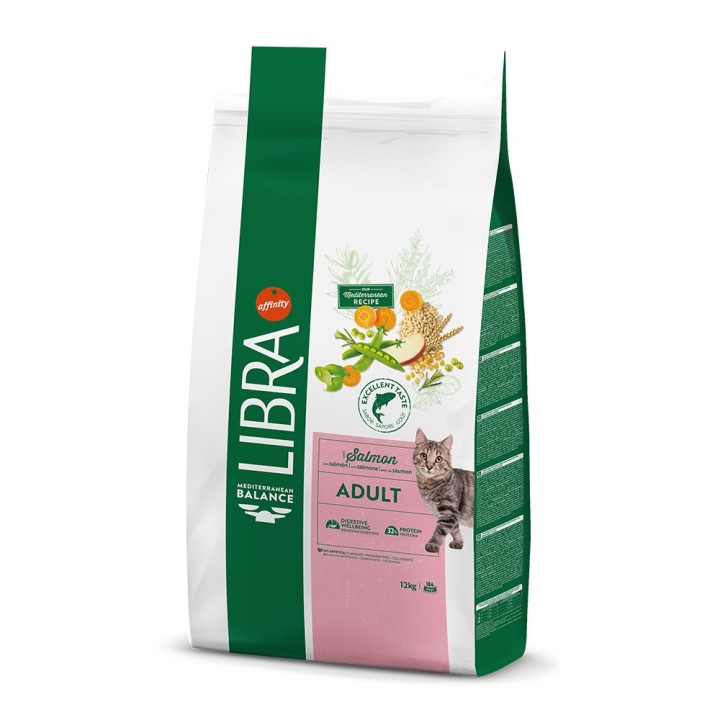 Libra Cat Adult Lachs - Sparpaket: 2 x 12 kg