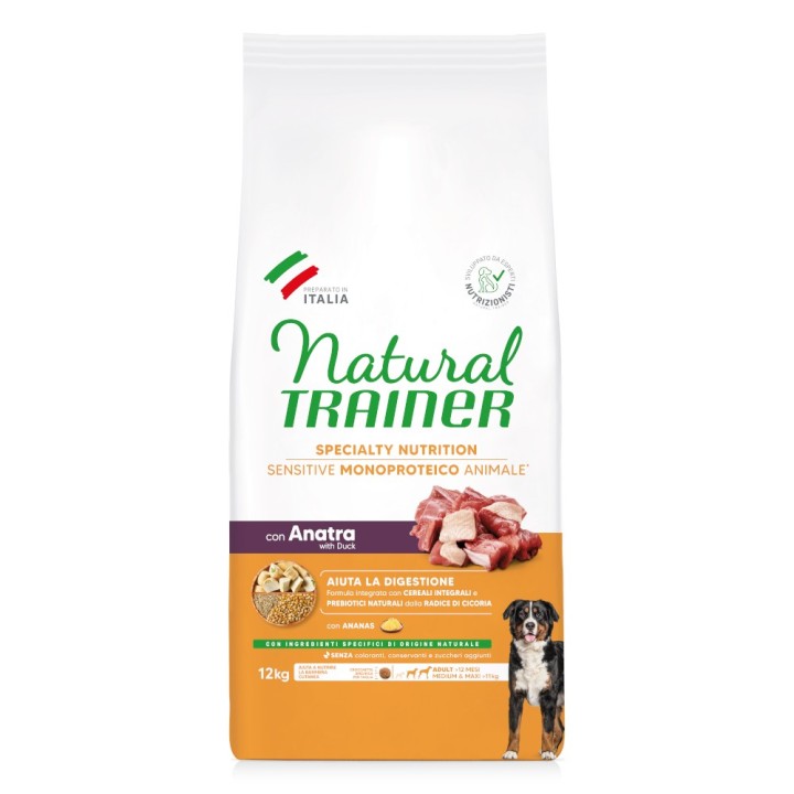 Natural Trainer Sensitive Adult Medium & Maxi mit Ente - 12 kg