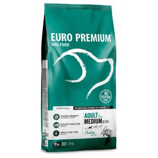 Euro Premium Medium Adult Huhn & Reis - 12 kg
