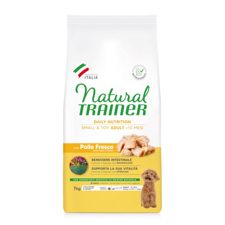 Natural Trainer Adult Small & Toy mit Huhn - 7 kg